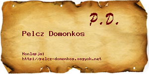 Pelcz Domonkos névjegykártya